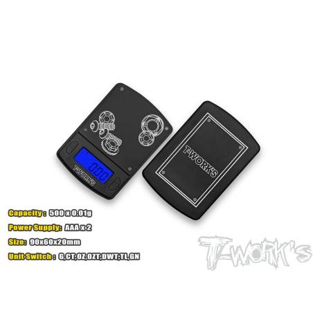 Báscula de precisión Tworks (Max 500g, increment 0.01g)  - TWORKS