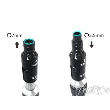 Due-use 5.5mm/7mm Socket Driver