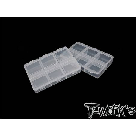 6 Case Hardware Storage Boxes ( 8.2 x 6x 1.8cm ) 2pcs.