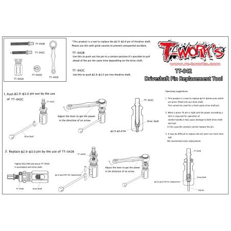 Driveshaft Pin Replacement Tool - TW-TT-042