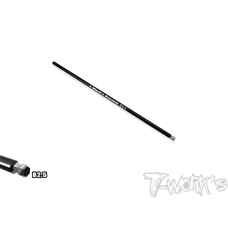 HSS Hex Ball Wrench Replacement Tip 2.5 x 120mm - TW-TT-026-B2.5 HSS Hex Ball Wrench Replacement Tip 2.5 x 120mm - TW-TT-026-B2.5