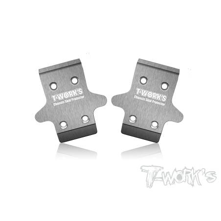 Stainless Steel Front Chassis Skid Protector ( Xray XB8'23) 2pcs.