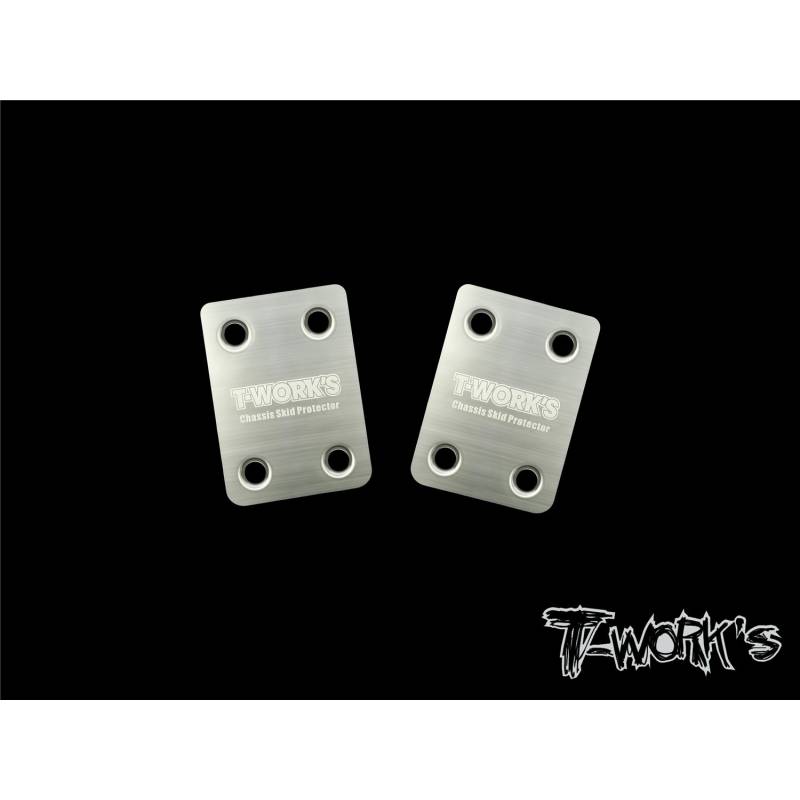 Stainless Steel Rear Chassis Skid Protector (Mugen MBX8/MBX8ECO) 2pcs Stainless Steel Rear Chassis Skid Protector (Mugen MBX8/MBX8ECO) 2pcs