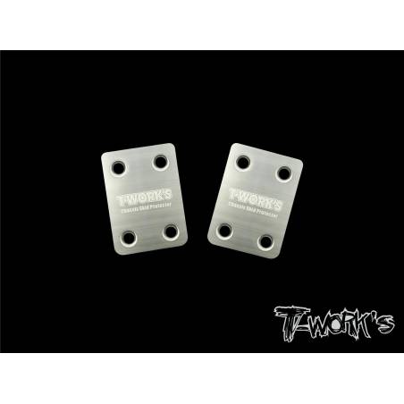 Rear Chassis Skid Protector (Mugen MBX8/MBX8ECO) 2pc - TW-TO-220-MBX8