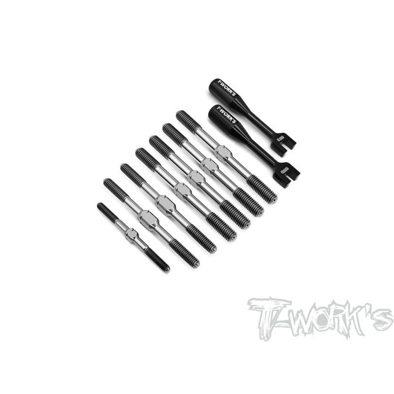 Tworks Titanium Turnbuckle Set for Mayako MX8 - TW-TB-268 Tworks Titanium Turnbuckle Set for Mayako MX8 - TW-TB-268