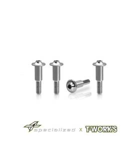 Tworks Titanium Brake Screws for Mayako MX8 (4pcs.) - TW-DR-TP-MX8-A