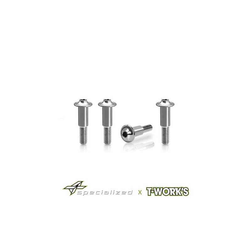 Tworks Titanium Brake Screws for Mayako MX8 (4pcs.) - TW-DR-TP-MX8-A Tworks Titanium Brake Screws for Mayako MX8 (4pcs.) - TW-DR-TP-MX8-A