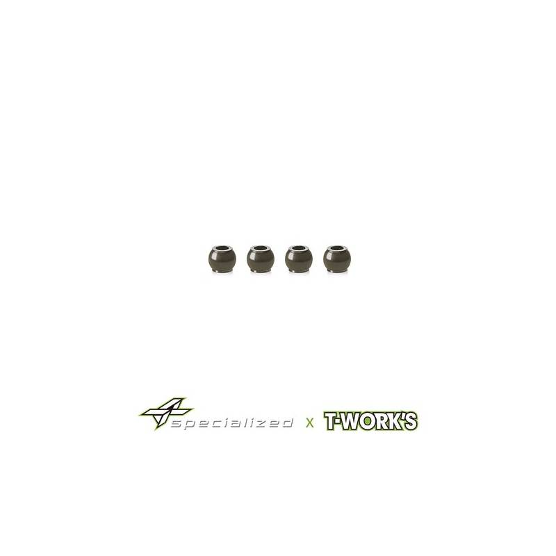 Tworks Hard Coat Inner upper link ball Mayako (4p) - TW-DR-TO-MX8-C-F Tworks Hard Coat Inner upper link ball Mayako (4p) - TW-DR-TO-MX8-C-F