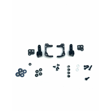 ALU STEERING BLOCKS & C-HUBS - SET - XRAY