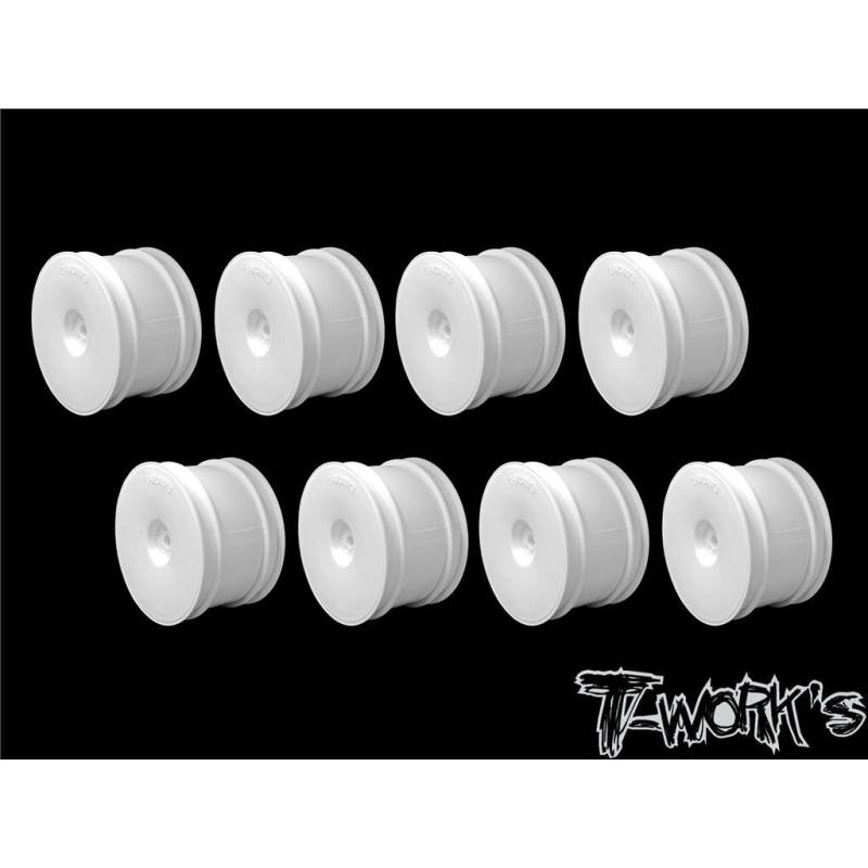 2.2" 12mm Hex Rear Wheel White ( For B6.1/B6.2/B64/B74/YZ2/YZ4) 8pcs. 2.2" 12mm Hex Rear Wheel White ( For B6.1/B6.2/B64/B74/YZ2/YZ4) 8pcs.