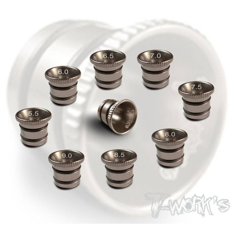 Aluminum Tworks Fluent Carburetor Reducer Set (4.5 to 9mm) Aluminum Tworks Fluent Carburetor Reducer Set (4.5 to 9mm)