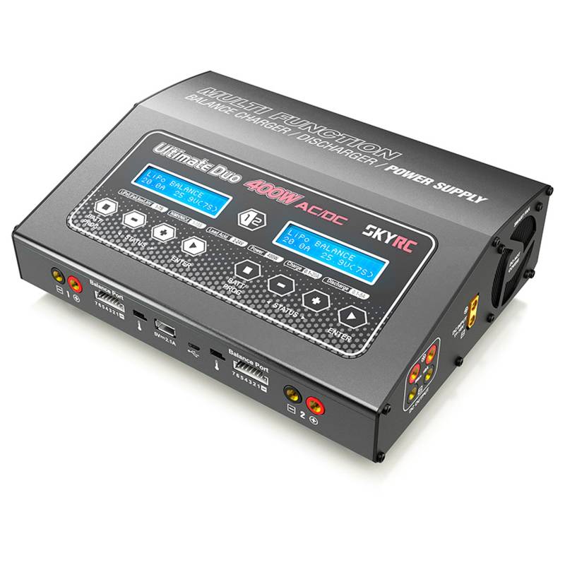 CHARGER D400AC/DC LIPO 1-7S 20A 2X200W 240AC - SKYRC - SK100123 CHARGER D400AC/DC LIPO 1-7S 20A 2X200W 240AC - SKYRC - SK100123