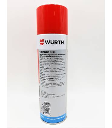 Nettoyant frein Wurth 500ml - WURTH - AR1415