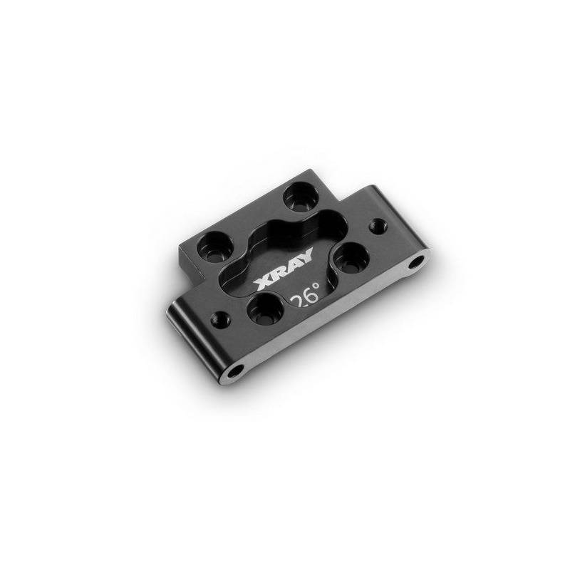 ALU FRONT LOWER ARM MOUNT 26° KICK-UP - SWISS 7075 T6 - XRAY ALU FRONT LOWER ARM MOUNT 26° KICK-UP - SWISS 7075 T6 - XRAY