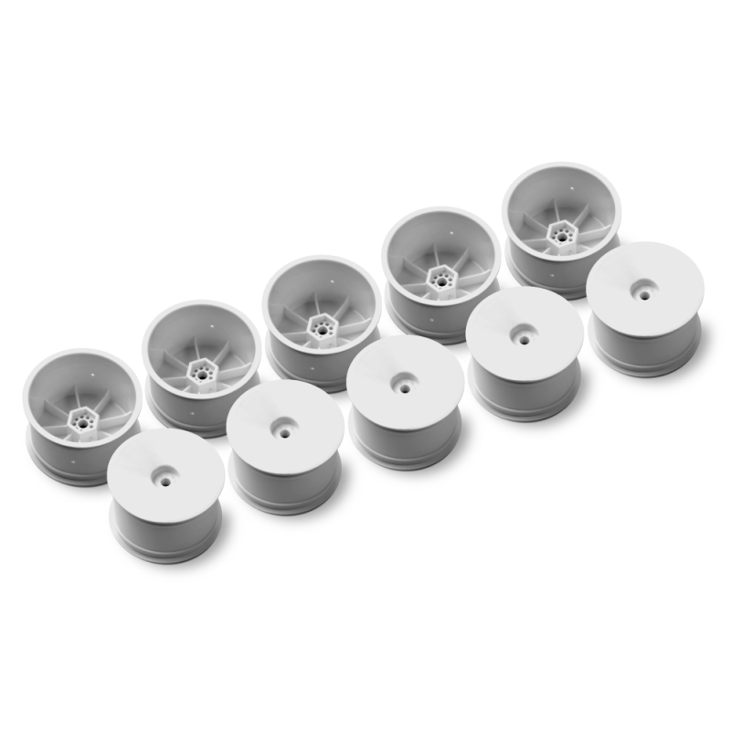 2WD/4WD REAR WHEEL AERODISK WITH 12MM HEX IFMAR - WHITE (10) - XRAY 2WD/4WD REAR WHEEL AERODISK WITH 12MM HEX IFMAR - WHITE (10) - XRAY