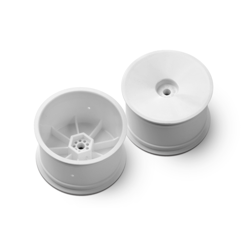 2WD/4WD REAR WHEEL AERODISK WITH 12MM HEX IFMAR - WHITE (2) - 329913- 2WD/4WD REAR WHEEL AERODISK WITH 12MM HEX IFMAR - WHITE (2) - 329913-