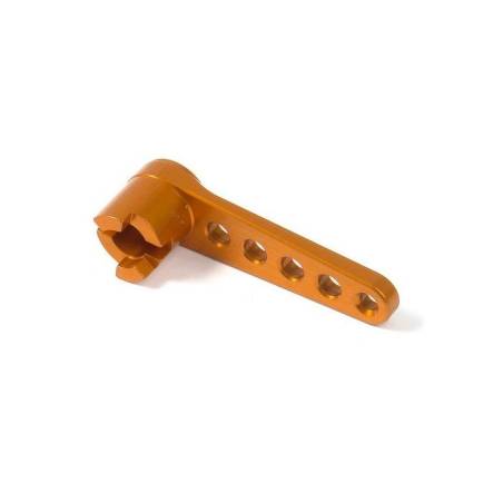 ALU BRAKE POST ARM - SWISS 7075 T6 - ORANGE - XRAY