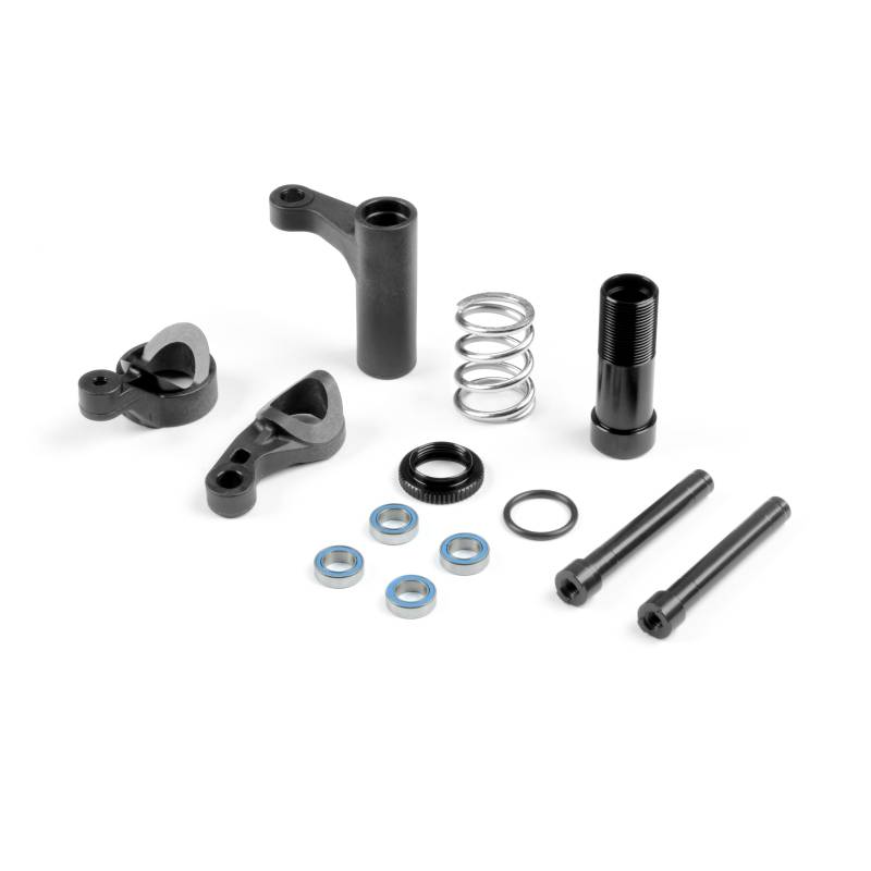 SERVO SAVER FOR SEMI-SPLIT BULKHEAD - GRAPHITE - SET - XRAY SERVO SAVER FOR SEMI-SPLIT BULKHEAD - GRAPHITE - SET - XRAY