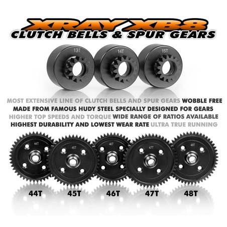 CENTER DIFF SPUR GEAR 47T  - XRAY