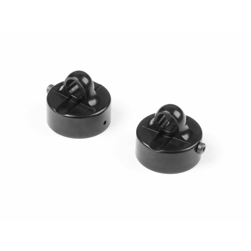 XB8 ALU SHOCK CAP ZERO REBOUND - BLACK COATED (2) - XRAY XB8 ALU SHOCK CAP ZERO REBOUND - BLACK COATED (2) - XRAY
