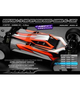 BODY FOR 1/10 4WD OFF-ROAD BUGGY - GAMMA 4C - LIGHT - XRAY - 369709