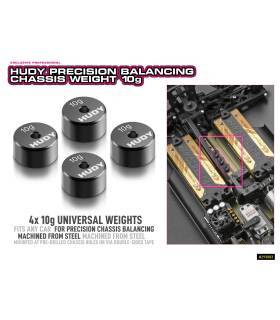 PRECISION BALANCING CHASSIS WEIGHT 10g (4) - HUDY - 293084