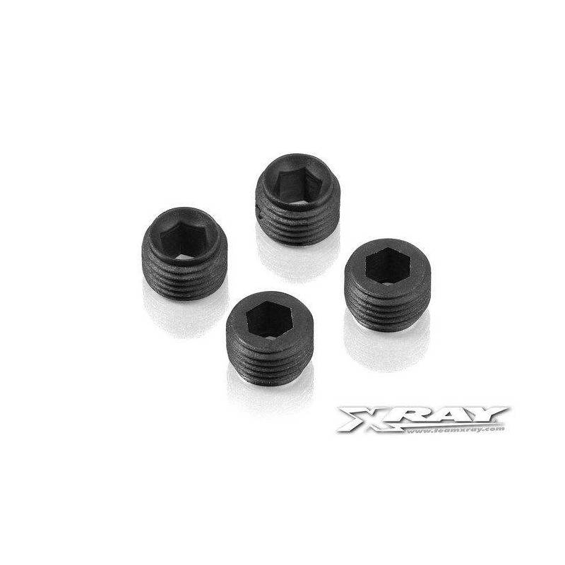 COMPOSITE ADJUSTING NUT M10x1 WITH BALL CUP (4) - 337253 - XRAY COMPOSITE ADJUSTING NUT M10x1 WITH BALL CUP (4) - 337253 - XRAY