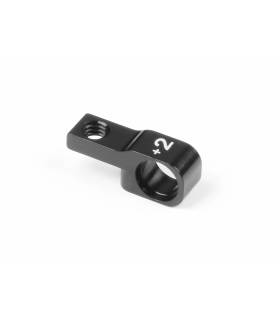 ALU LOWER FRONT SUSPENSION HOLDER +2MM (1) - BLACK - XRAY - 342714