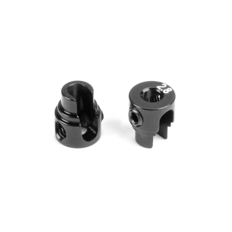 ALU CUTTED ANTI-ROLL BAR COLLAR o2.8 - BLACK (2) - XRAY ALU CUTTED ANTI-ROLL BAR COLLAR o2.8 - BLACK (2) - XRAY