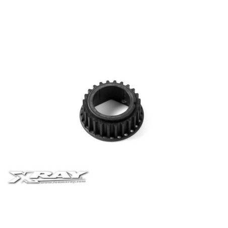 COMPOSITE FRONT ONE-WAY AXLE PULLEY 24T - XRAY