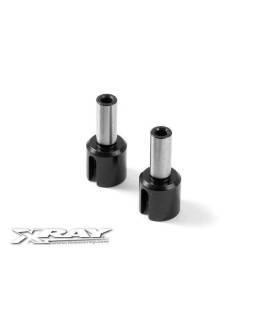 FRONT ONE-WAY AXLE OUTDRIVE ADAPTER - HUDY SPRING STEEL™ (2) - XRAY