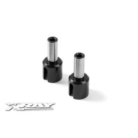 FRONT ONE-WAY AXLE OUTDRIVE ADAPTER - HUDY SPRING STEEL™ (2) - XRAY