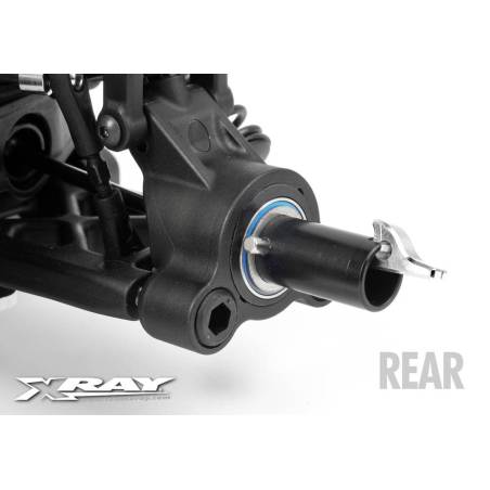 ALU FRONT CVD DRIVE AXLE - SWISS 7075 T6 - HARD COATED - 345212 - XRA