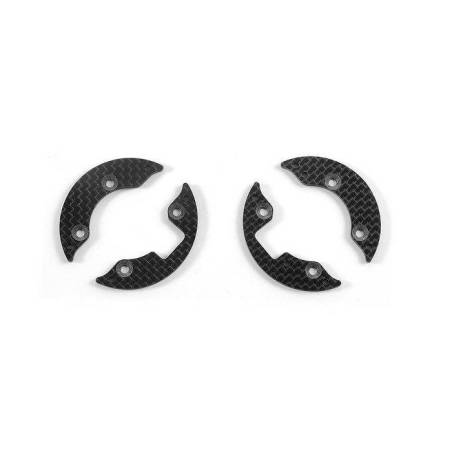 GRAPHITE FRONT AERODYNAMIC DISC 2.2MM - LEFT+RIGHT - SET - XRAY