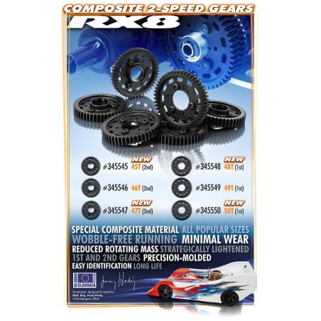 COMPOSITE 2-SPEED GEAR 45T (2nd) - H - XRAY