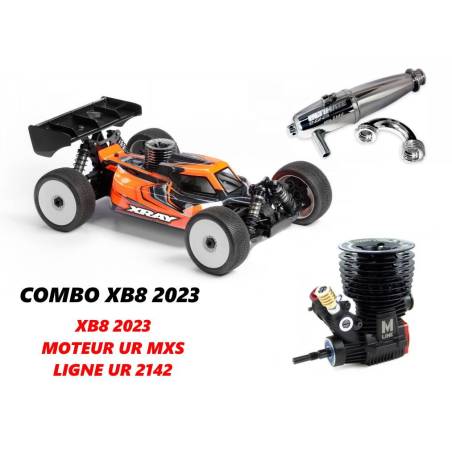 Kit Xray XB8'23 + Engine UR MXS + Pipe Efra 2142 - XRAY