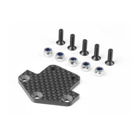 GT GRAPHITE REAR DIFFUSOR ADAPTER PLATE 3.0MM - XRAY