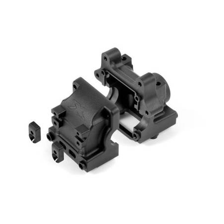 XB8 DIFF BULKHEAD BLOCK SET FRONT/REAR - XRAY