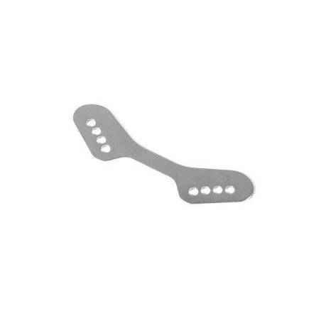 XB8 FRONT SHOCK TOWER PROTECTOR - LASER CUT - HARDENED STEEL - XRAY