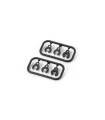 XB8 CASTER CLIPS (2) - 352381 - XRAY