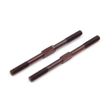 ADJ. TURNBUCKLE M3 L/R 45 MM  - SPRING STEEL - V3 (2) - XRAY