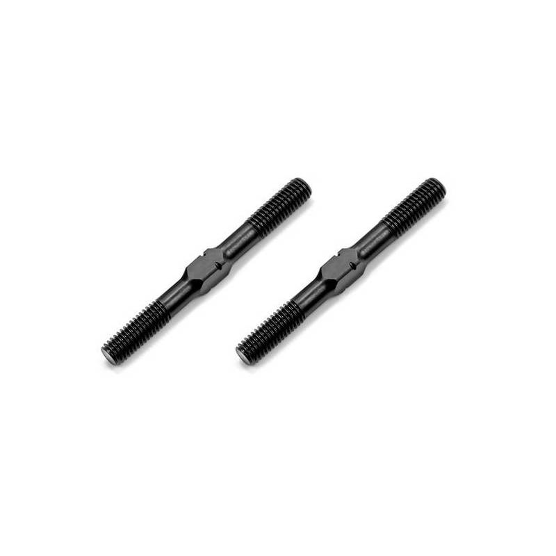 ADJ. TURNBUCKLE M5 L/R 50 MM  - SPRING STEEL (2) - 352634 - XRAY