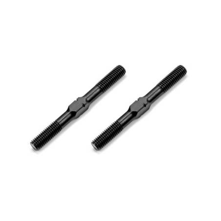 ADJ. TURNBUCKLE M5 L/R 50 MM  - SPRING STEEL (2) - XRAY