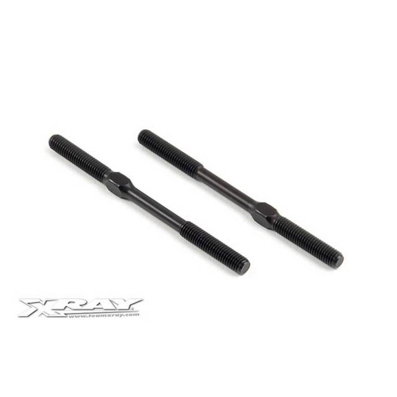 ADJ. TURNBUCKLE M5 L/R 75 MM - SPRING STEEL (2) - XRAY ADJ. TURNBUCKLE M5 L/R 75 MM - SPRING STEEL (2) - XRAY