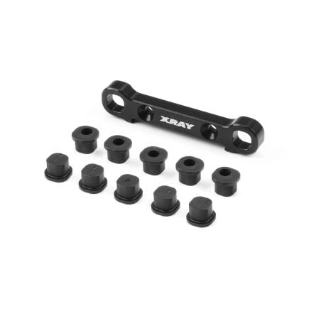 XB8 ALU LOWER SUSP. HOLDER SEMI-SPLIT BULKHEAD - RR  - XRAY