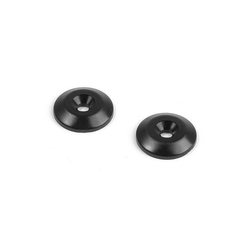 COMPOSITE REAR WING SHIM - BLACK (2) - XRAY COMPOSITE REAR WING SHIM - BLACK (2) - XRAY