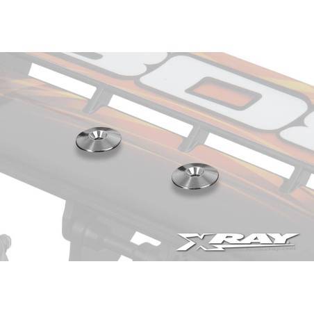 ALU REAR WING SHIM (2) - XRAY