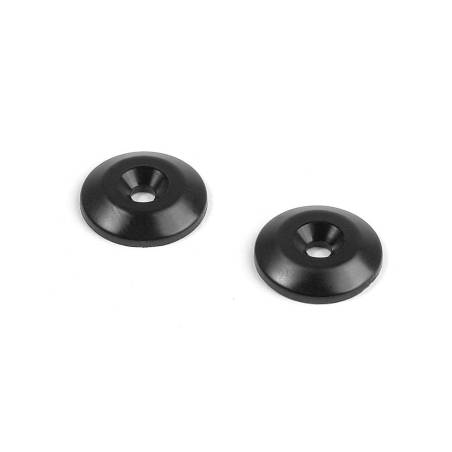 COMPOSITE REAR WING SHIM - BLACK (2) - 353565 - XRAY