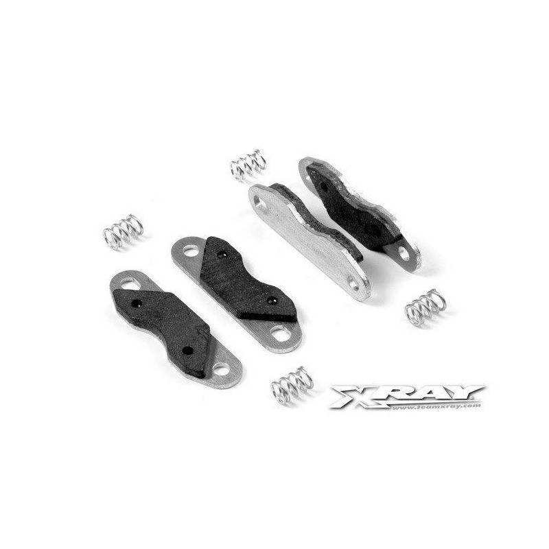 GLUED BRAKE PAD SET - ULTRA-EFFICIENT (4) - XRAY GLUED BRAKE PAD SET - ULTRA-EFFICIENT (4) - XRAY