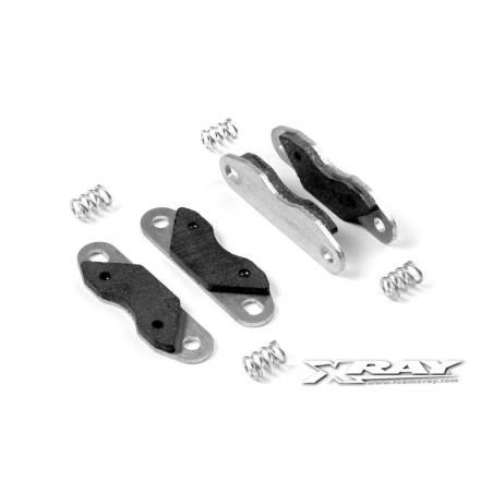 GLUED BRAKE PAD SET - ULTRA-EFFICIENT (4) - XRAY